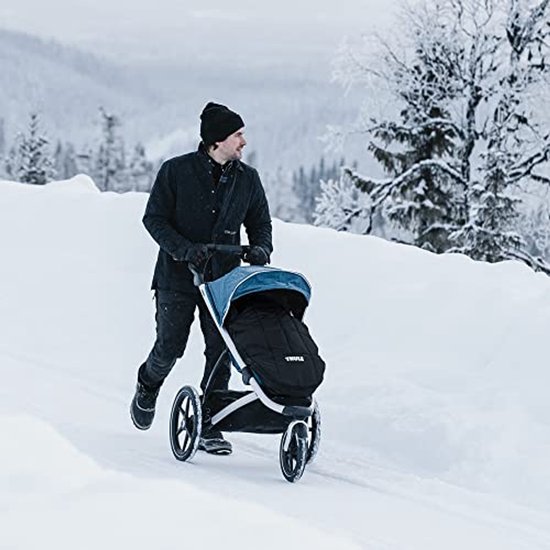 Voetenzak - Babyzak - Buitenactiviteiten - Verstelbare capuchon - One Size - Zwart — afbeelding 4