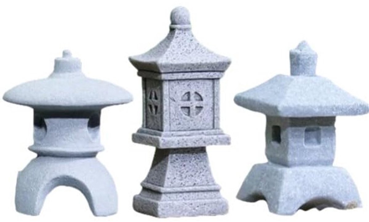 Dailygoods- Pagode Miniatuur - Artistiek Design - Tuindecoratie - Zen Tuin - Aquarium Decoratie - Cadeaukeuze - Ambachtelijke Kunst