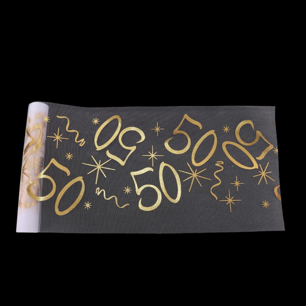 Dailygoods - Gouden Tafelloper voor 50e Verjaardag Decoraties