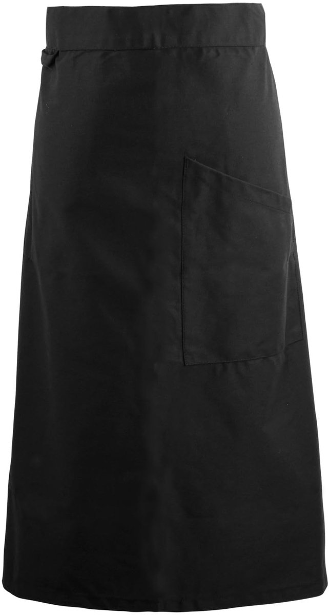 Dailygoods- Serveerschort Waterdicht - Keukenschort Heren/Dames - Halve Schort met Zak - 66 x 70 cm - Slijtvast Zeildoek - Spatwaterdicht