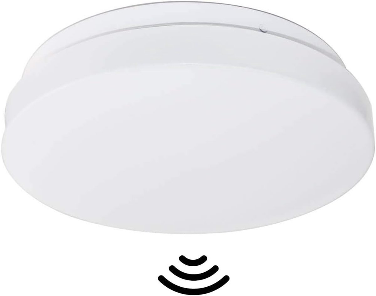 LED Plafondlamp met Radar Bewegingsmelder 15W 3000K Warm Wit - Vlak Model voor Binnen