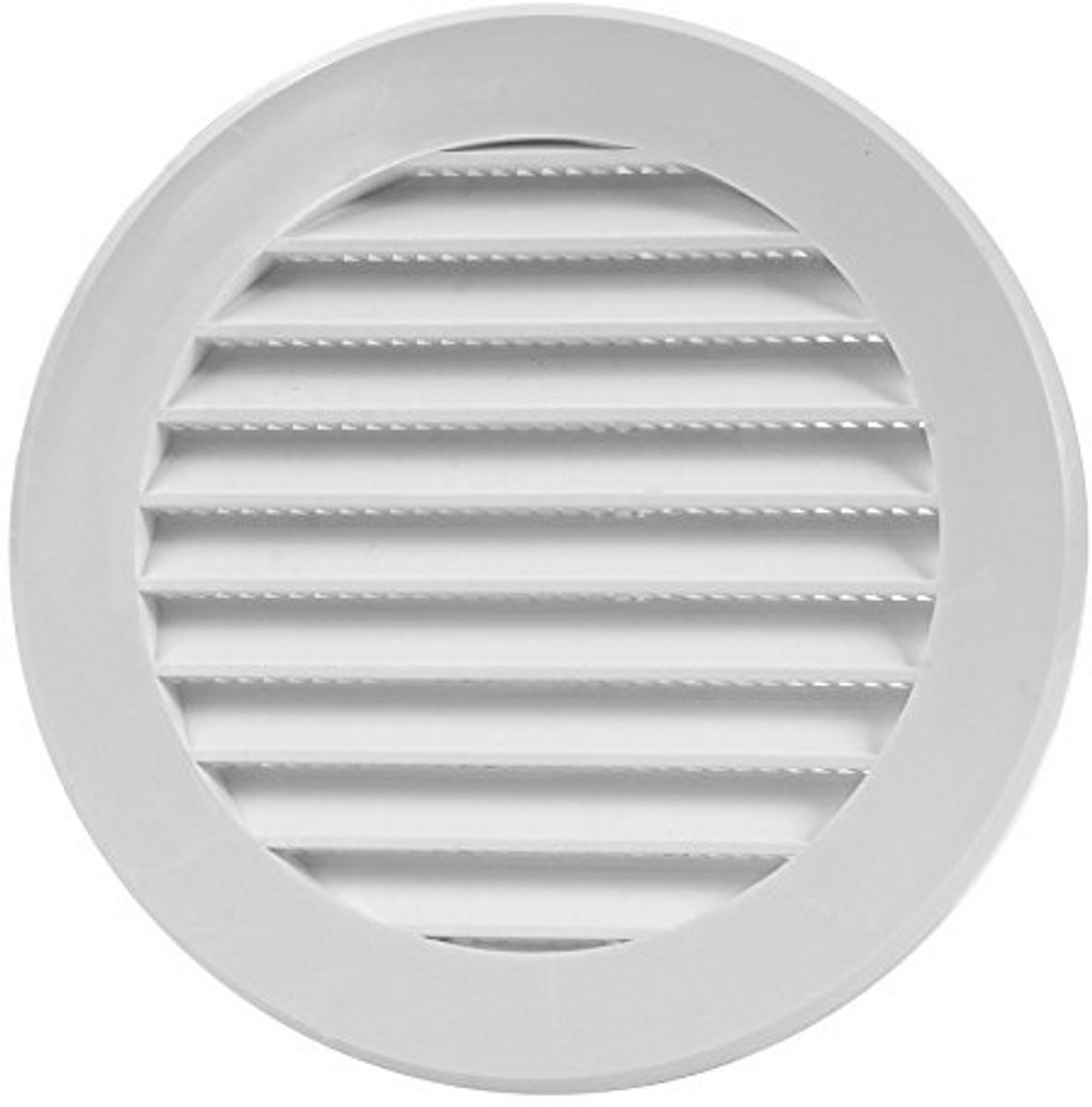Ventilatierooster Rond - Afvoer Rooster - Lucht Afvoer - Insecten Bescherming - Ø 125 mm - Wit