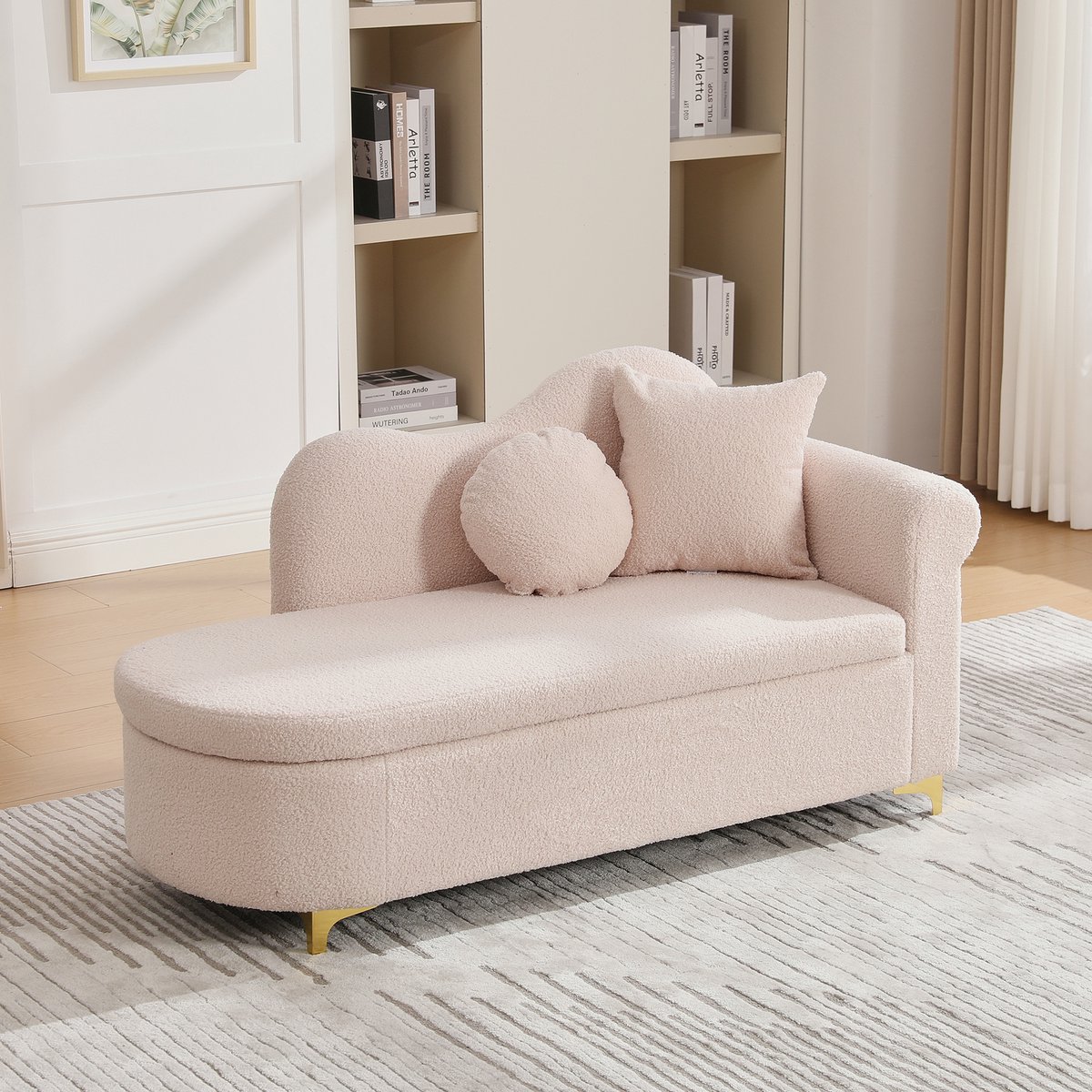 HAUSS SPOLE Chaise Longue - Loungebank Met Opbergruimte En Kussens - Voor Woonkamer En Lee