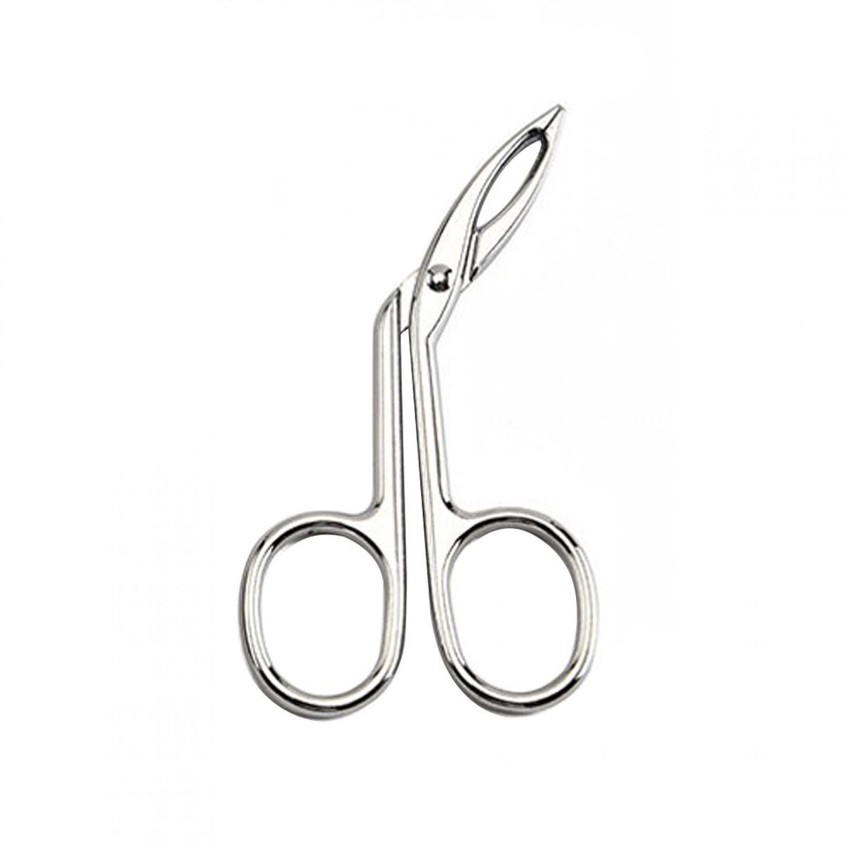 Dailygoods- Wenkbrauwpincet Schaarvormig - Neus Haarverwijderaar - Haar Plukker - Gebogen Punt - Comfortabel Handvat - Duurzaam en Wasbaar - Gezichtsverzorging