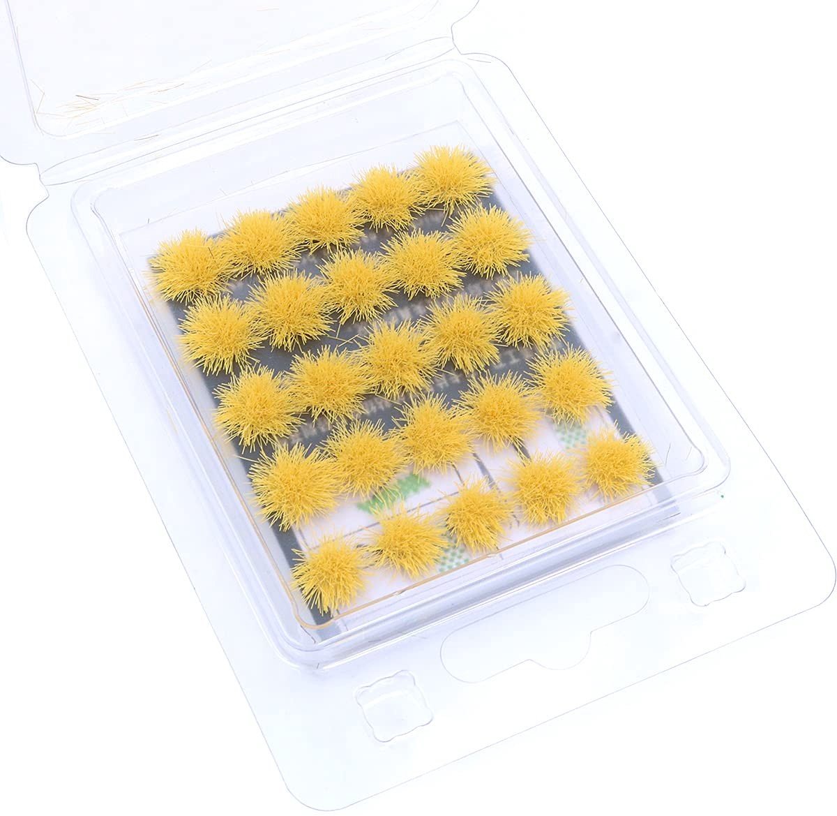 Dailygoods - Grass Tufts Zandtafelset - Terrain Model Kit - Realistisch en veelzijdig - Geel - Struikgras-cluster - Ideaal voor miniatuurlandschappen...