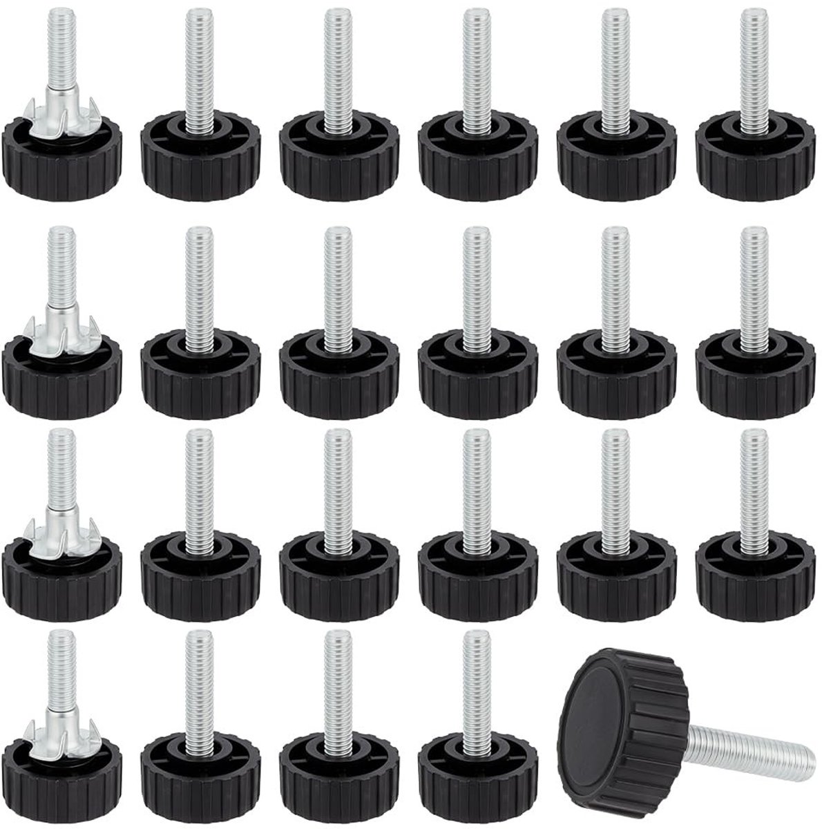 Dailygoods- Meubelpoten Verstelbaar - Meubelpoten Set van 36 - Meubelverhoger - Tafel/stoel levelers - Hoogwaardig ijzermateriaal - Antislip bescherming - Meubelvoeten