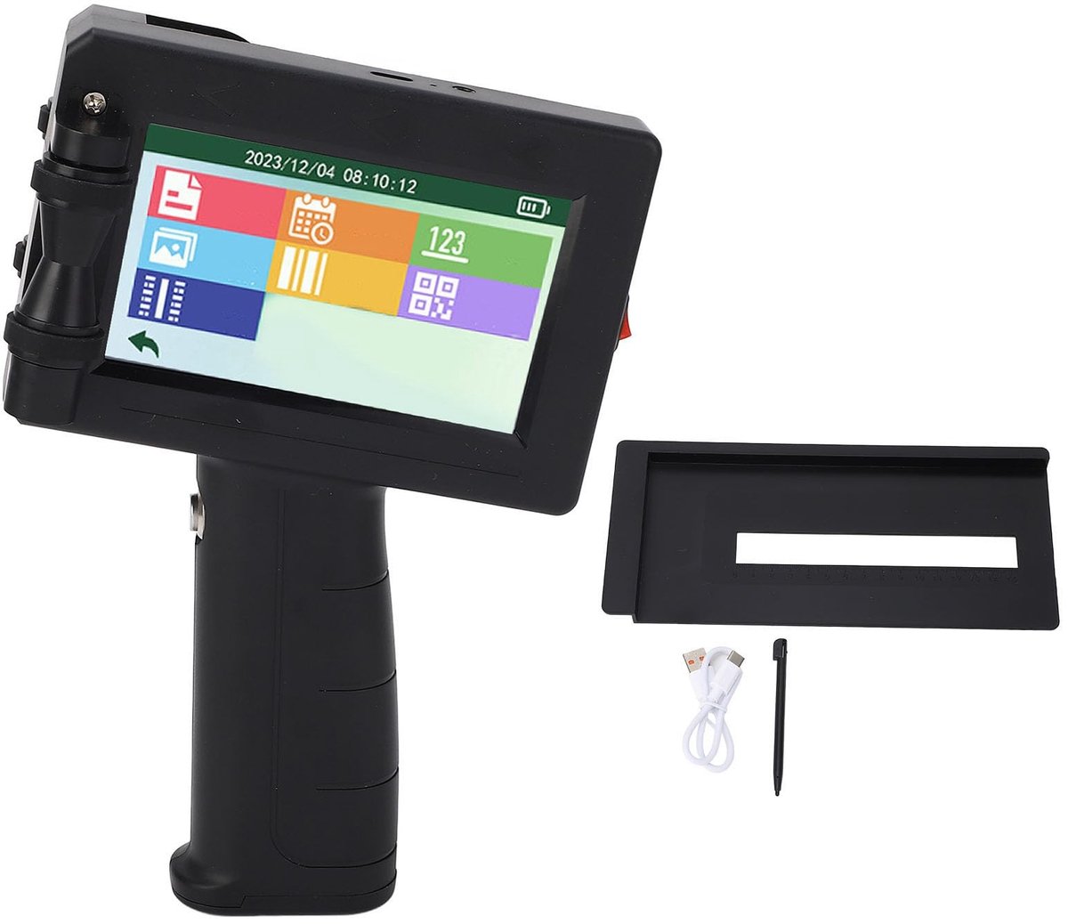 Dailygoods- Labelprinter Draagbaar - 4,3 Inch Touchscreen - 300-600 dpi - Type C Interface - Hout/Papier/Plastic - Effectief en Praktisch - Etikettenprinter