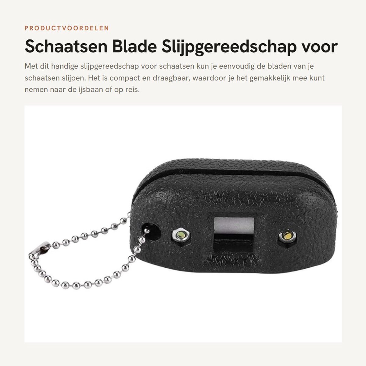 Dailygoods - Schaatsen Blade Slijpgereedschap voor Draagbaar Gebruik