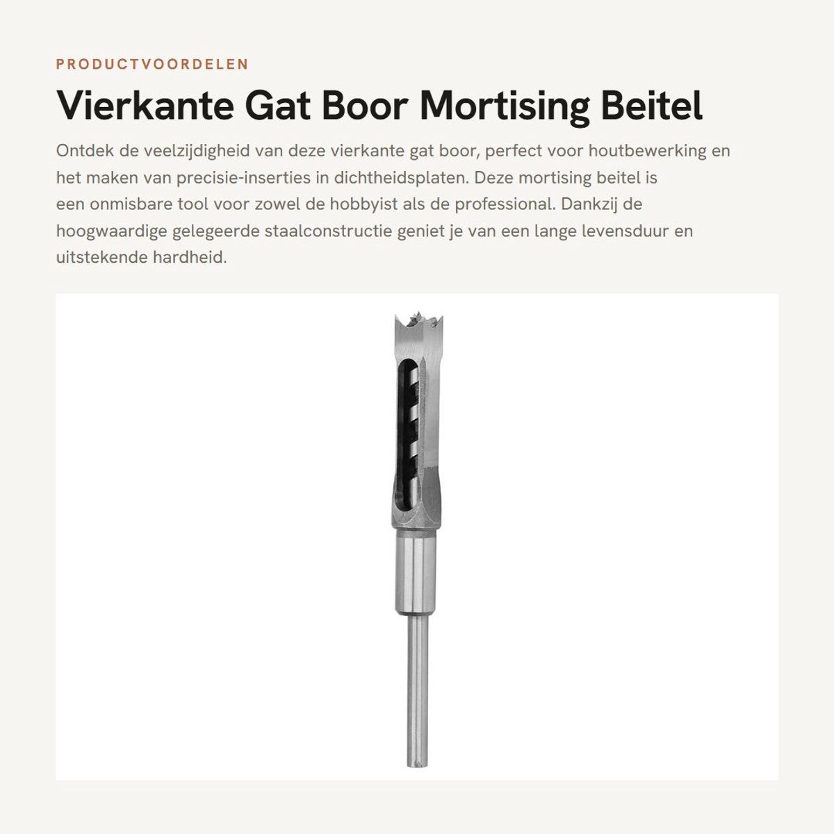 Dailygoods- Gatboor Verstelbaar - Houtbewerking Tool - U-vormige Chip Fluit - Gelegeerd Staal - Hoge Hardheid - Lange Levensduur - Houtboor