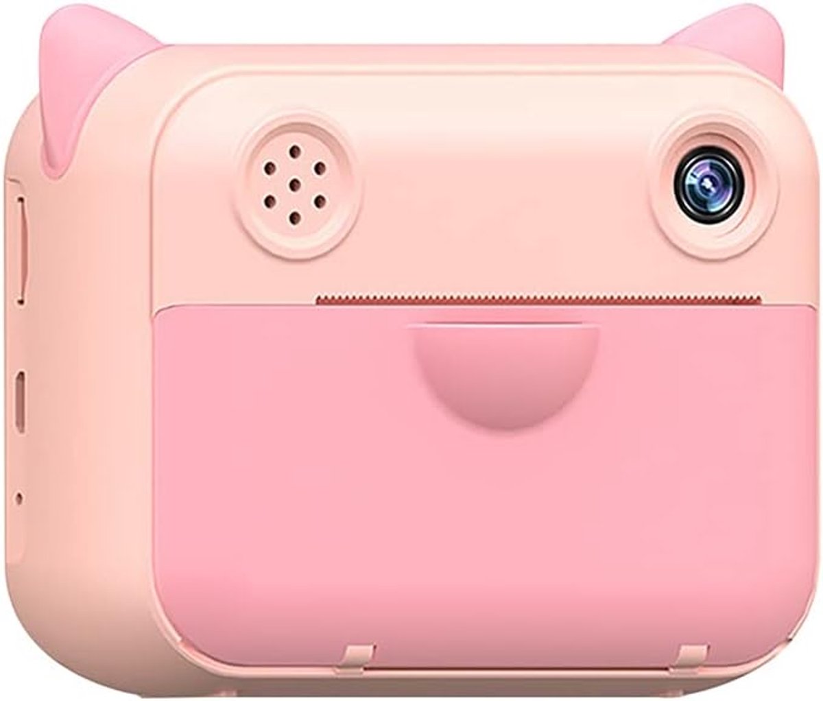 Kinder Camera - Direct Print Camera - Vrolijke Momenten Vangen - Direct Zwart-Wit Prints - 2.4 Inch Scherm - Roze