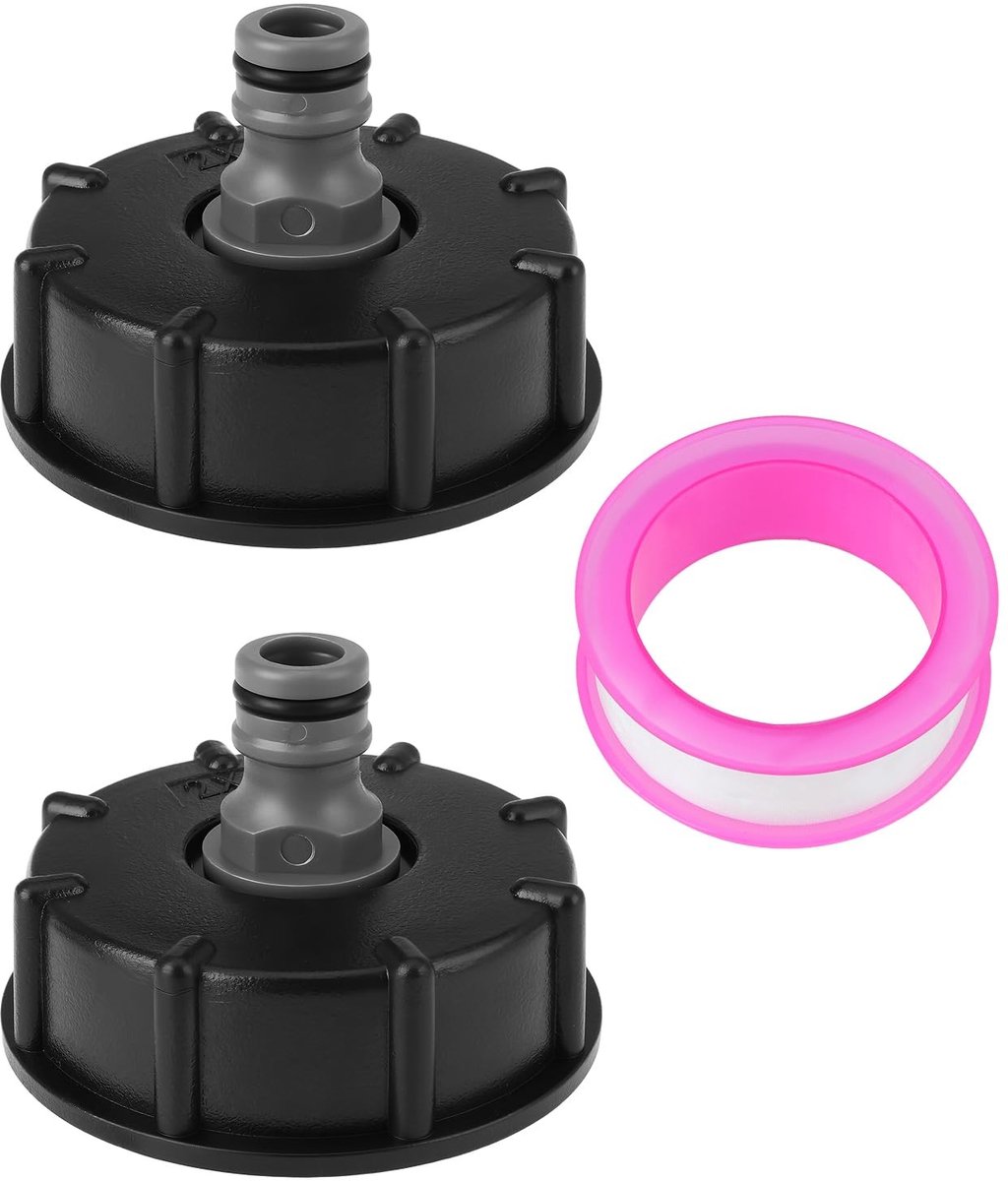 Dailygoods - Camper Water Filler Cap - 2x Water Filler Cap - Hoogwaardige afdichting - Geschikt voor Hozelock Connector - Ideaal voor campers - Geschi...
