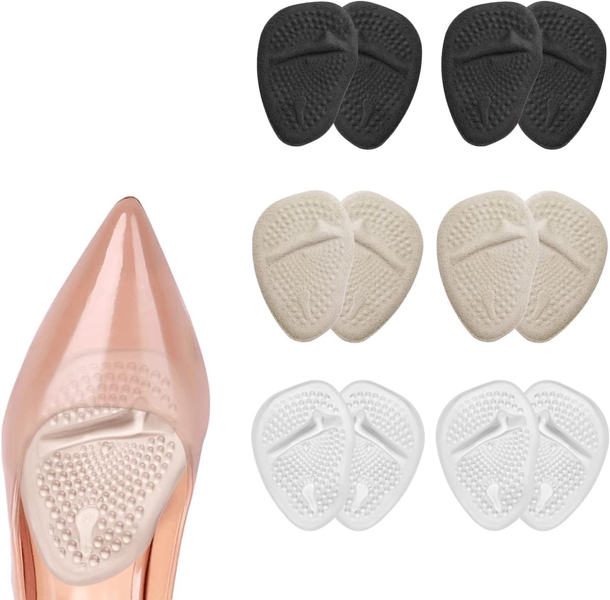 Dailygoods- Voetskussens Antislip - Gel Inlegzolen - Pijnstilling - Blarenpreventie - Herbruikbaar - PU-Gel Comfort - Gelinlegzolen