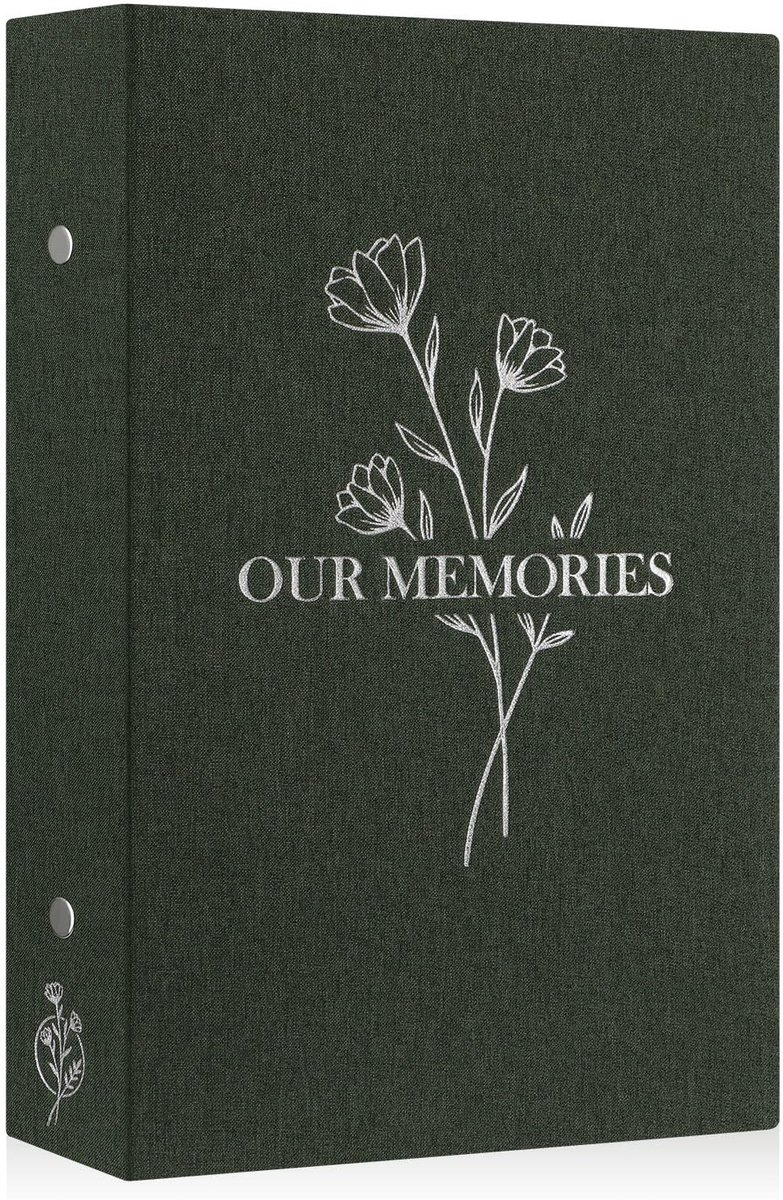 Dailygoods- Fotoalbum 300 Foto's - Insteekalbum - Linnen Cover - 10x15 cm - 50 Bladen - Zilverdruk - Schokbestendig - Herinneringenboek