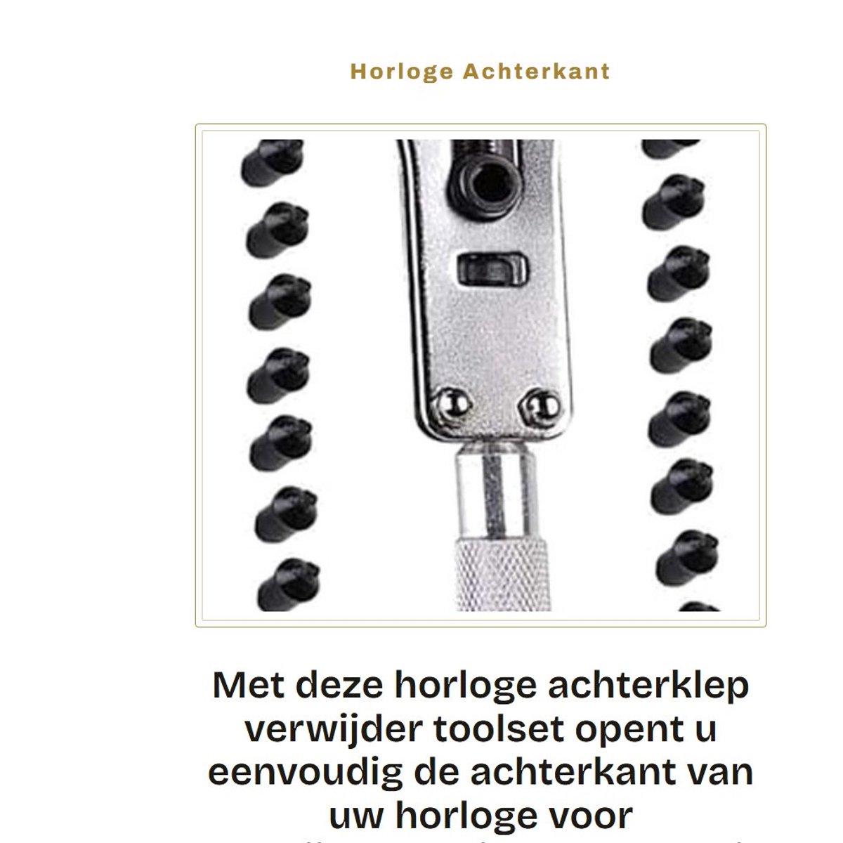 Dailygoods - Horloge Achterkant Verwijder Toolset voor Reparatie