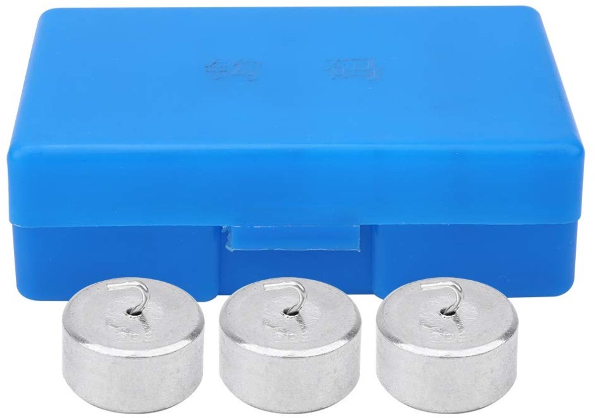Dailygoods- Kalibratiegewicht 50g - 10 Stuks - Metaal - Geschikt voor Laboratoriumexperimenten - Onderwijs - Robuust Ontwerp - Gewichtset