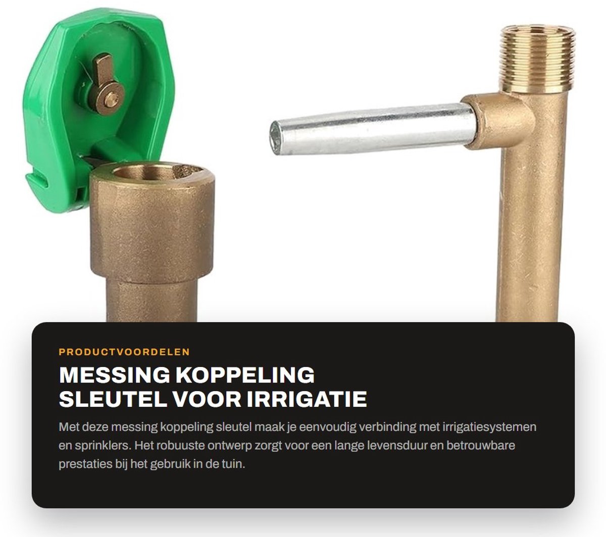 Dailygoods- Koppeling Koper - Externe Schroefdraadaansluiting - Irrigatie Tuinsproeier - G1'' Binnendraad - G1'' Buitendraad - Werkdruk 1.5Mpa - Irrigatiekoppeling