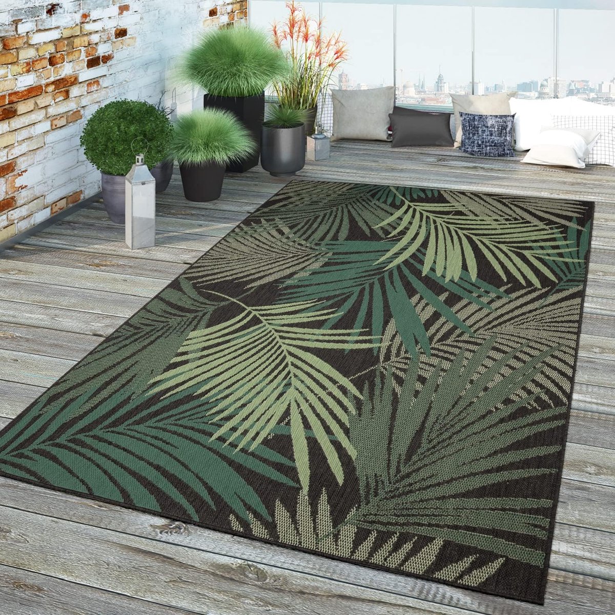 Balkon Tapijt - Buitenkleed Terras - Buiten Leven - Vloerverwarming Geschikt - 200cm - Gro