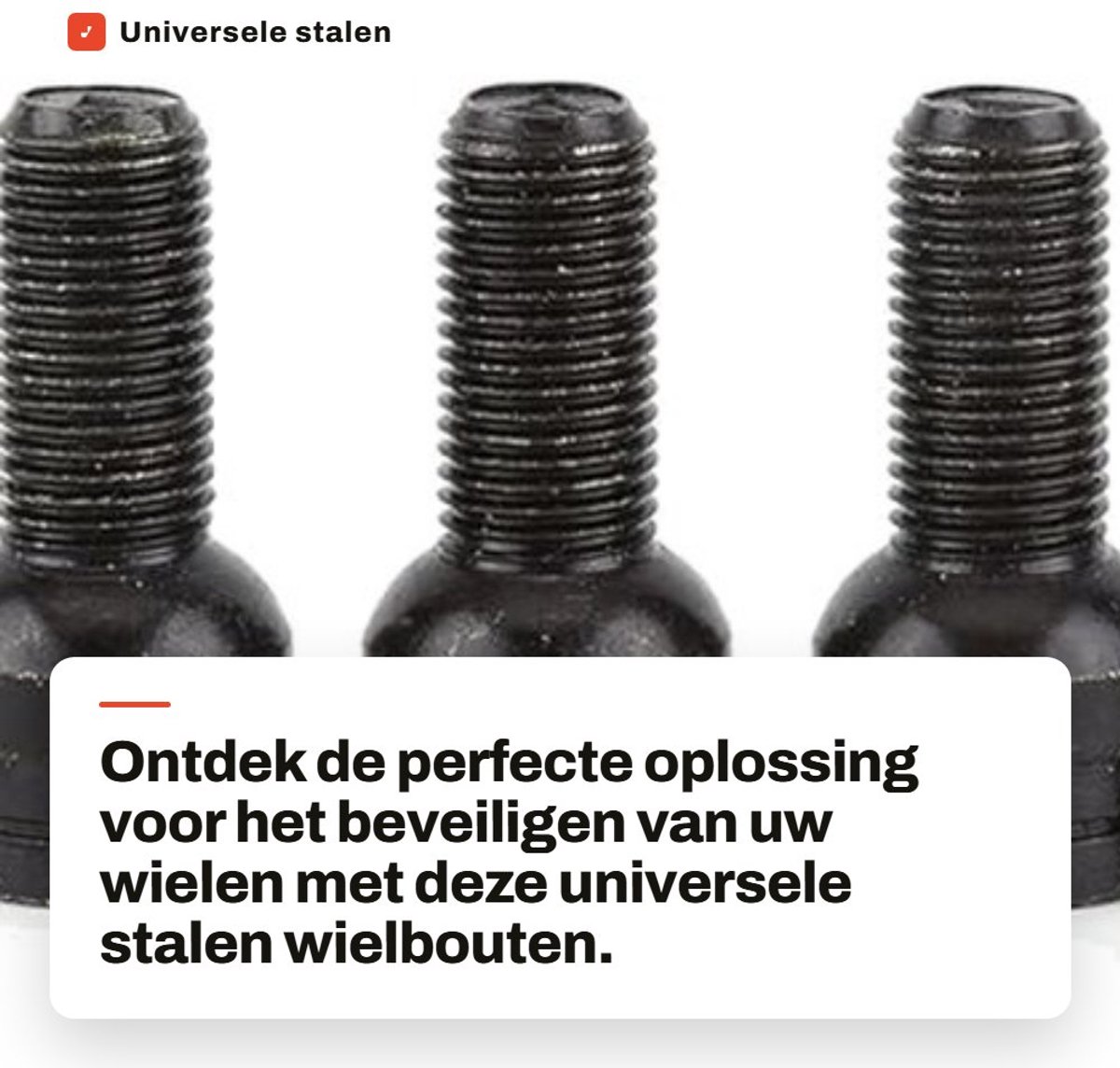Dailygoods- Wielbout Set - Universele Stalen Wielbouten - M14 x 1,5 mm - Lock Lug Nut - Sleutel - Hoogwaardige Kwaliteit - Wielmoer