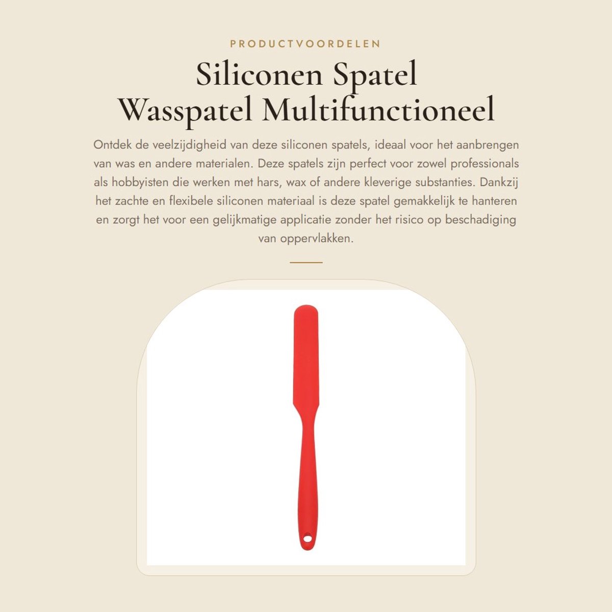 Dailygoods- Siliconen Spatel Hittebestendig - Wasspatel - Siliconen Keukengerei - Herbruikbare Waxapplicator - Zacht en Flexibel - Antiaanbaklaag - Waxspatel