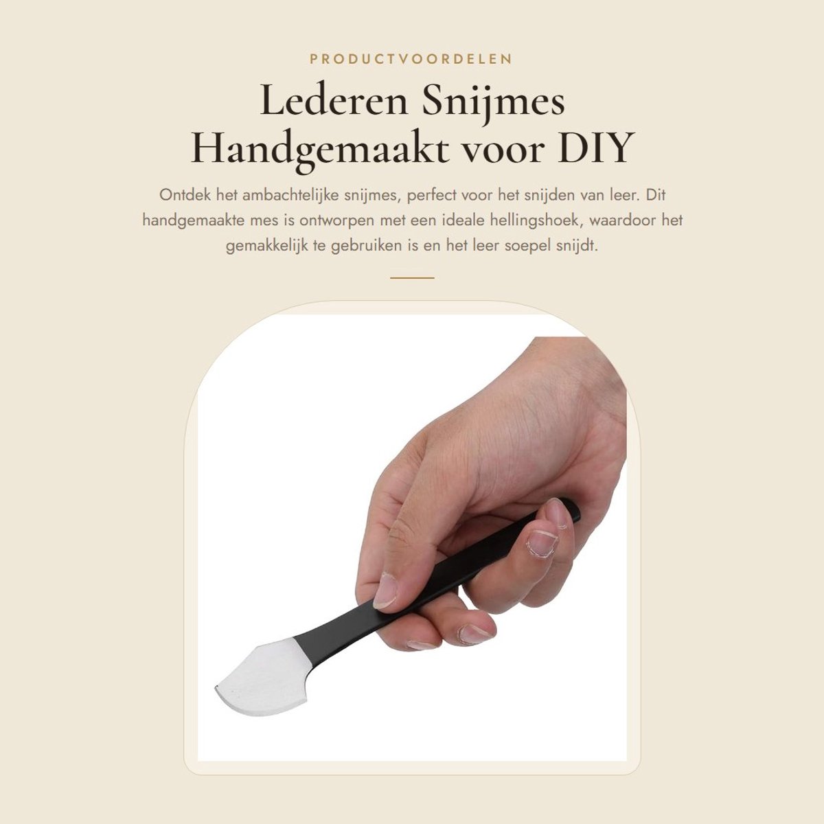 Dailygoods - Lederen Snijmes Handgemaakt voor DIY Projecten