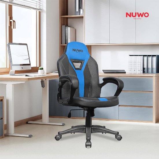 Gaming Stoel - Ergonomische Stoel - Comfortabel Spelen - Goede Rugondersteuning - 150 kg - Blauw — afbeelding 5