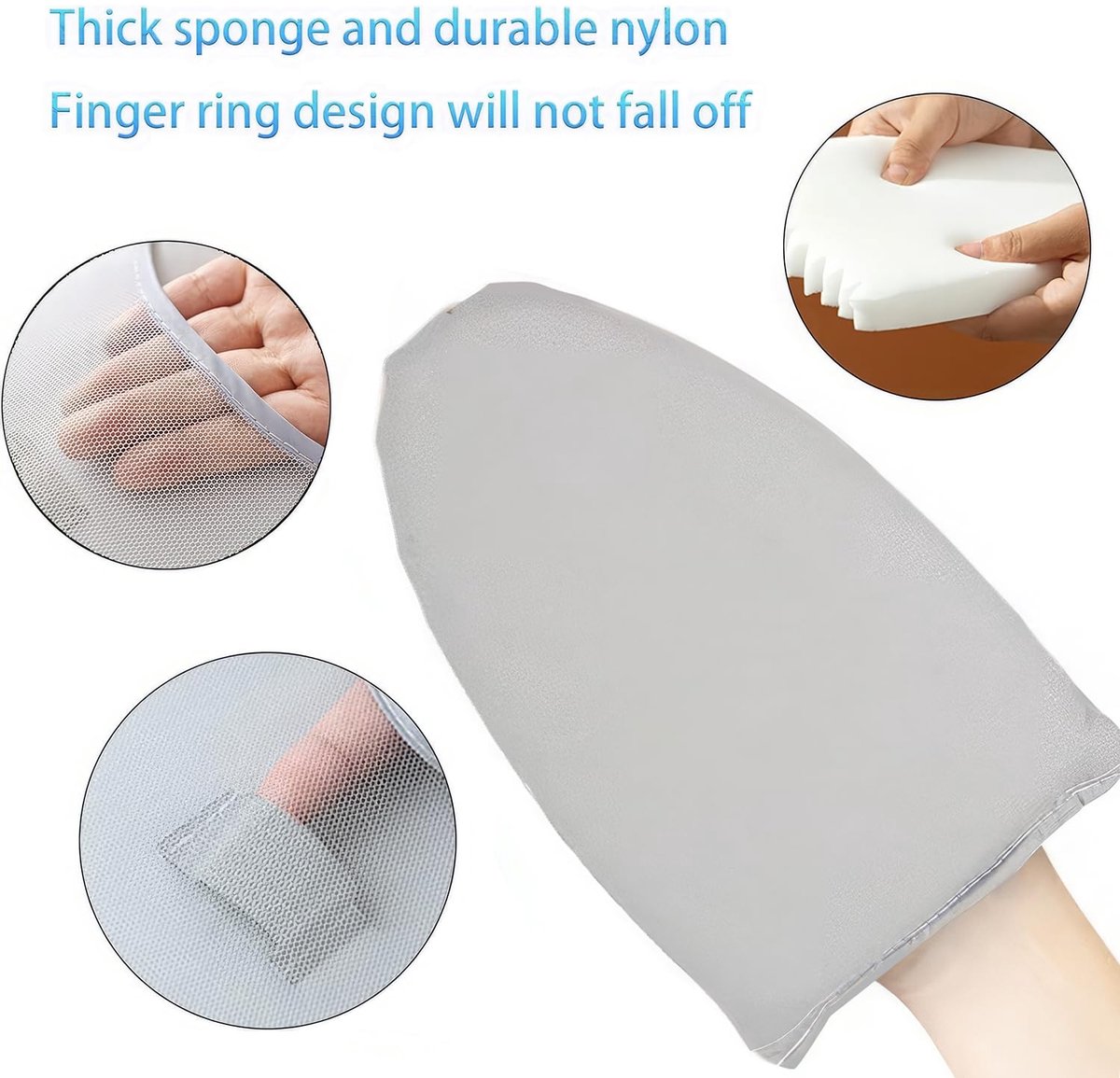 Dailygoods- Stoomhandschoenen - 2 Paar - Warmte-isolerend - Ademend - Stoomstrijkijzer - Strijkhandschoen met Vingerring - Bescherming tegen Hitte - Strijkhandschoenen