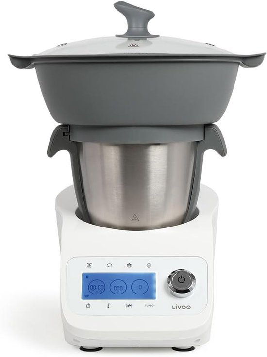 Keukenmachine - Multicooker - Koken en bereiden - 30 functies - 3.5 Liter - Wit — afbeelding 4