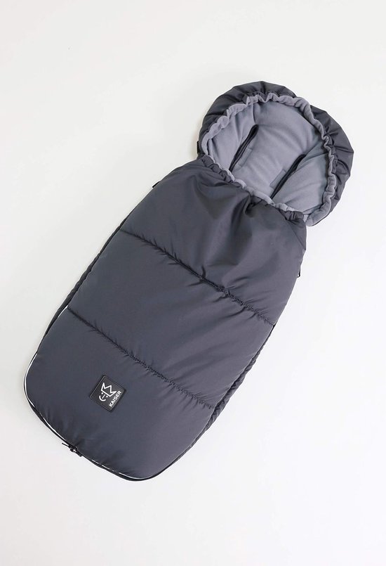 Voetenzak Kinderwagen - Baby deken - Warmte en Comfort - Afneembaar Bovenstuk - Universeel Geschikt - Antraciet — afbeelding 2