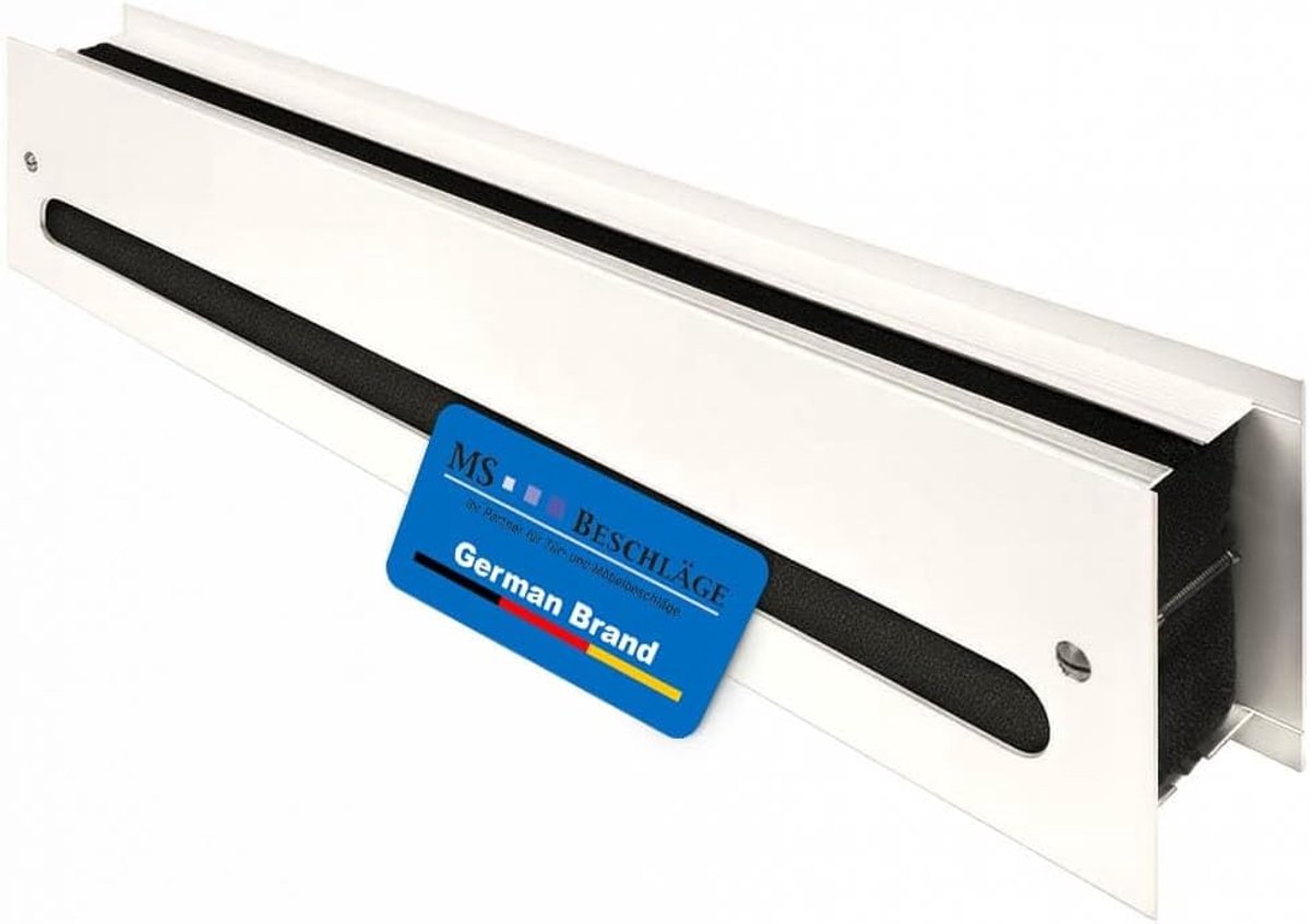 Deur ventilatierooster - Geluidsdempend rooster - Luchtcirculatie verbeteren - Geteste geluidsisolatie - 450x100mm - Wit
