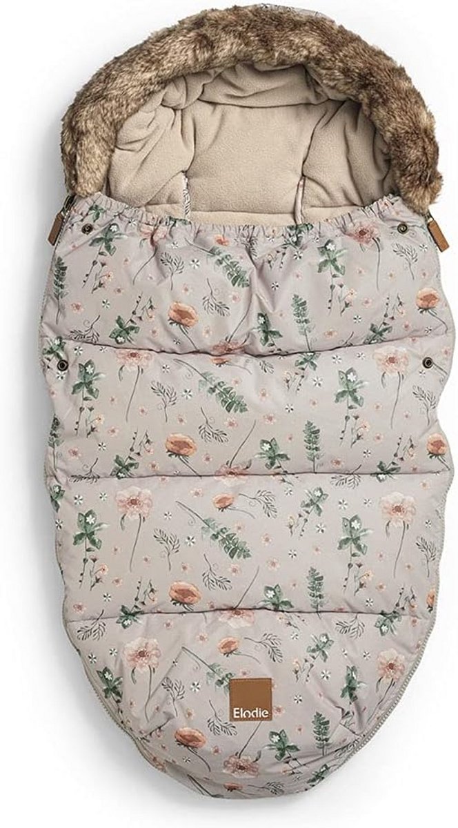Winter voetenzak - Baby slaapzak - Warmte voor baby - Water- en windafstotend - 75 x 100 cm - Bloemenprint
