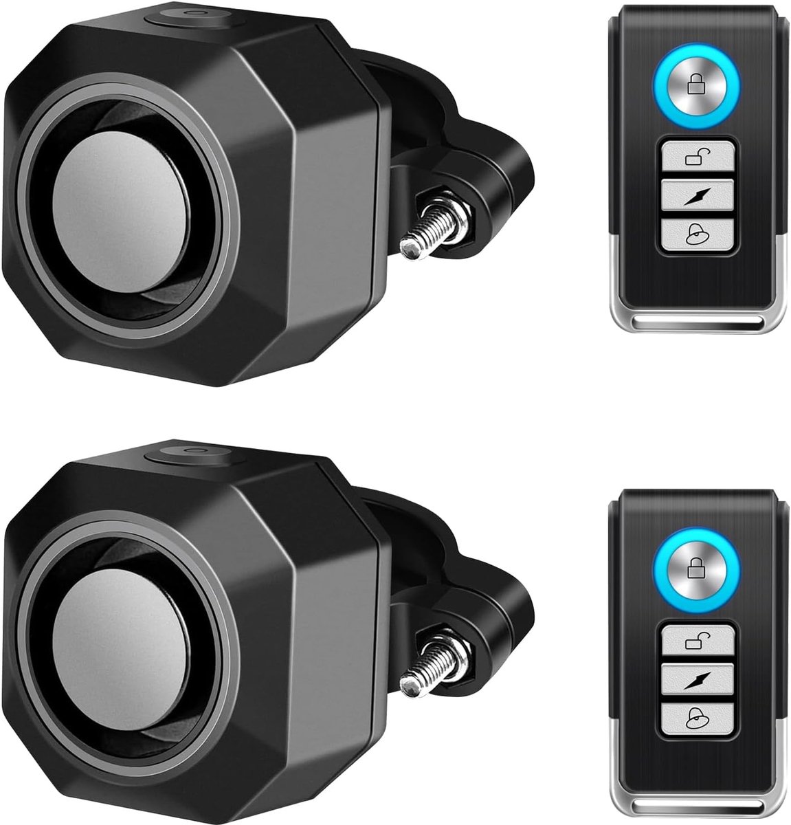 Fiets Alarm - Anti Diefstal - Fiets Beveiligen - 110 dB Geluid - 250ft Bereik - Zwart
