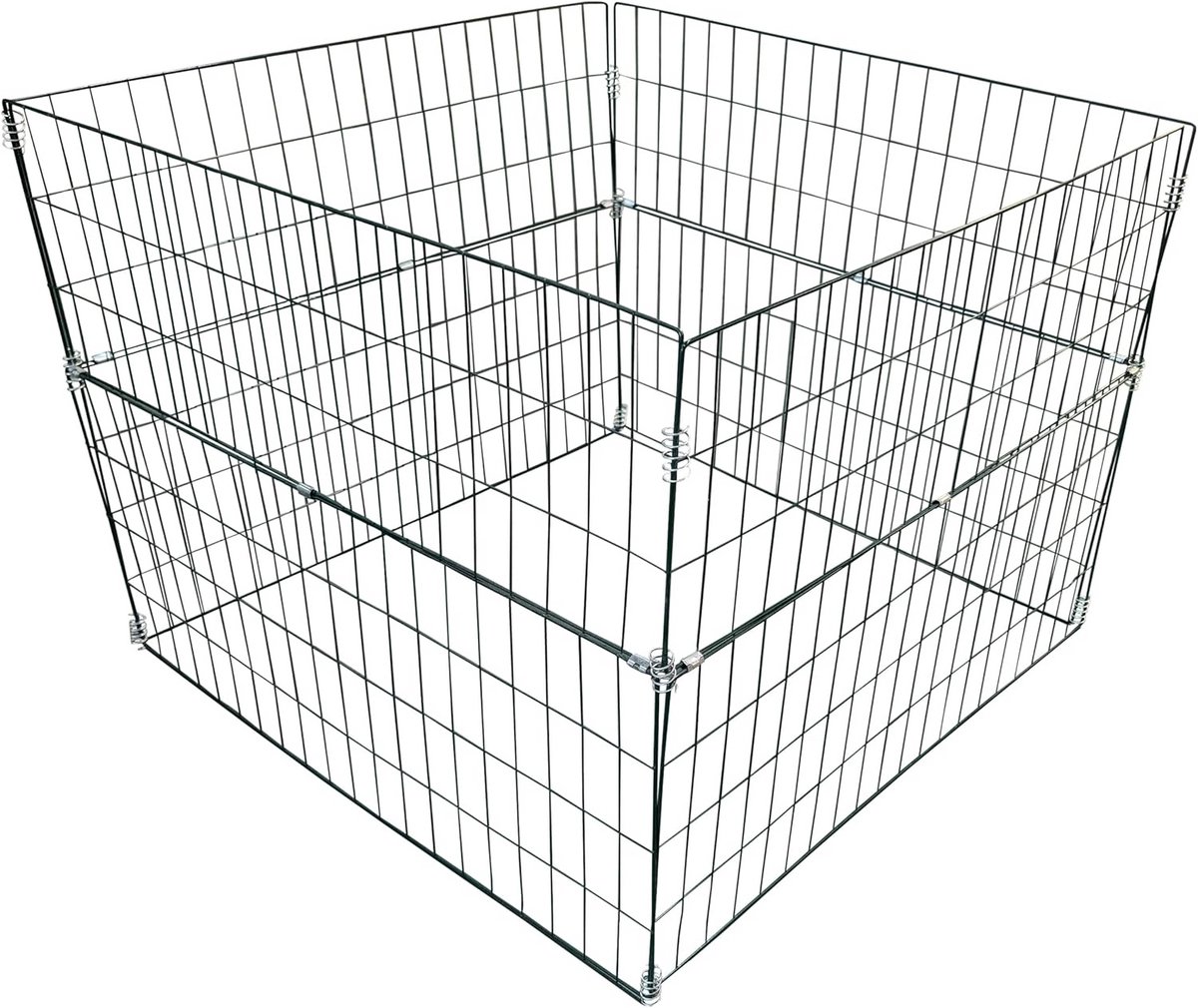 Compostbak Metaal - Tuin Composter - Organisch Afval Verwerken - Snel Op te Bouwen - 90x90x70cm - Groen