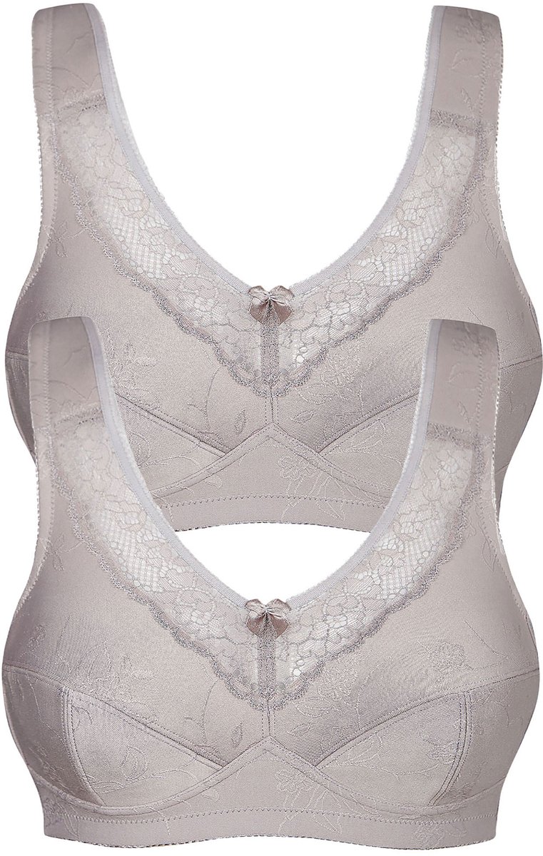 2-pack ontlastings-BH zonder beugel Basic