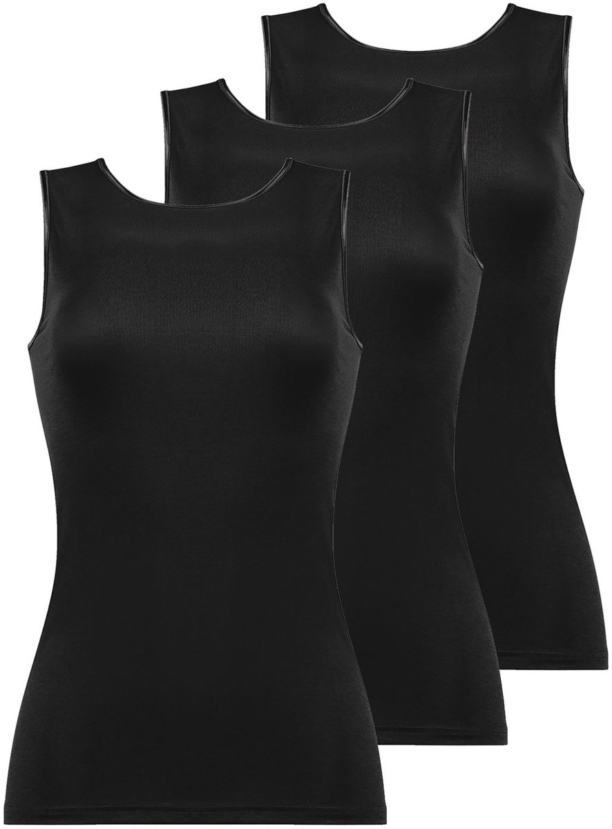 3-pack dames shirt zonder mouwen Fine Cotton
