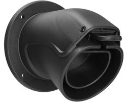 Laadkabel Wandhouder - Stekker Houder - EV Opladen - Type 2 Compatibel - 10 x 10 x 113 cm - Zwart