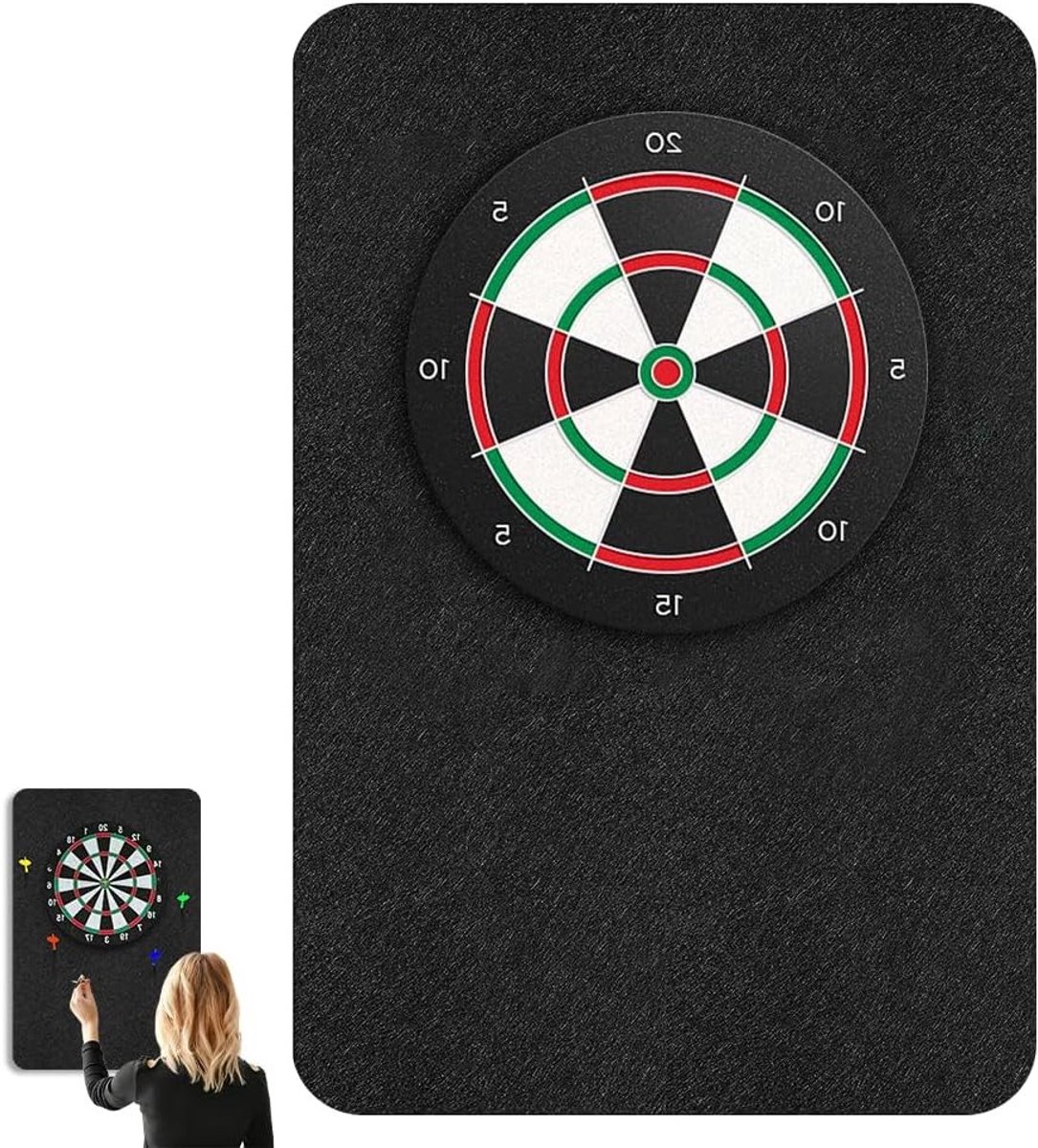 Dartbord Wandbeschermer met Zelfklevende Rand, Ideaal voor Wandbescherming en Cork Achterkant, Bescherm je Muren en Dartbord Effectief