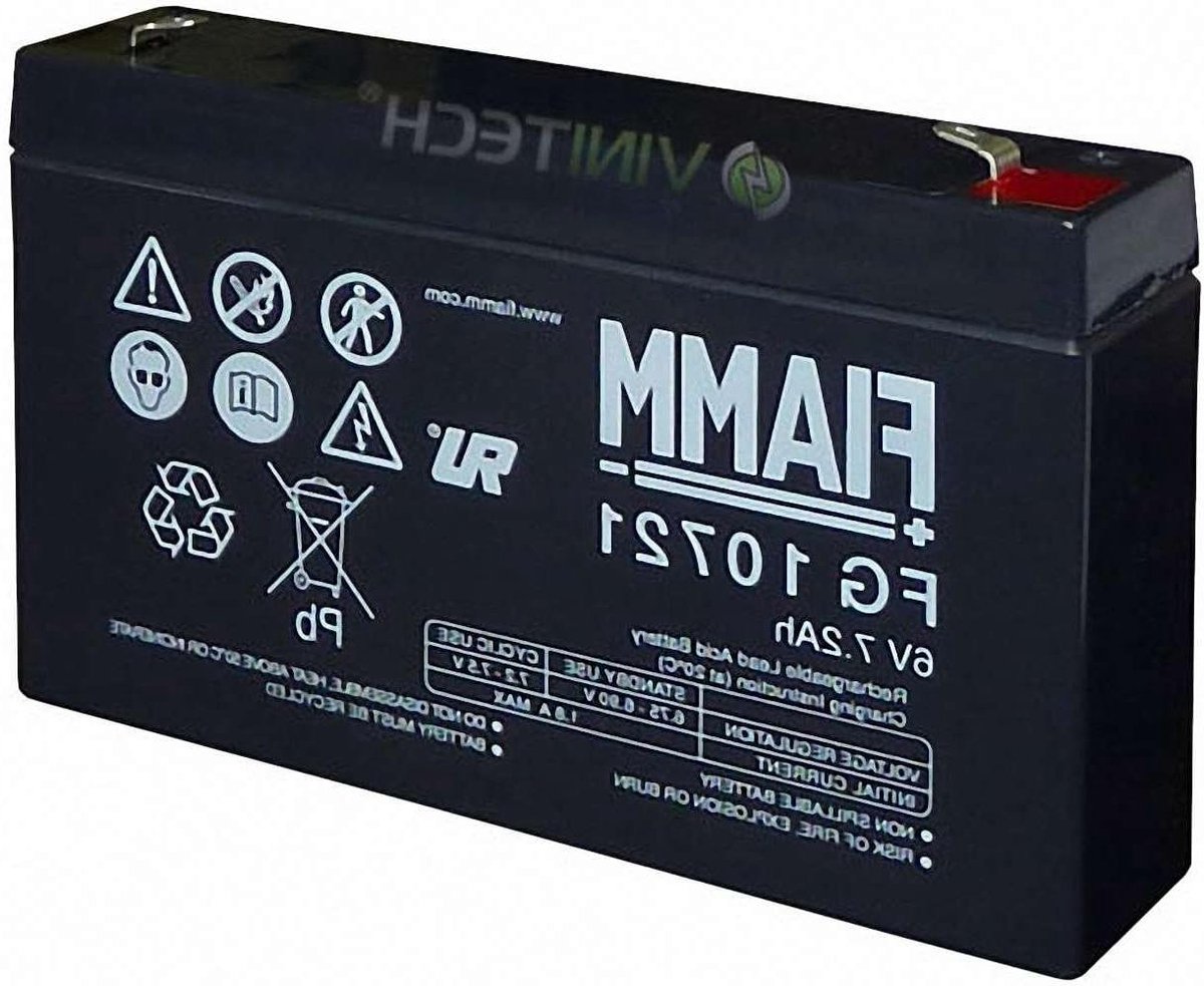 6V Loodaccu - Oplaadbare Batterij - Noodstroomvoorziening - Absoluut Lekvrij - 151x34x94 mm - Zwart