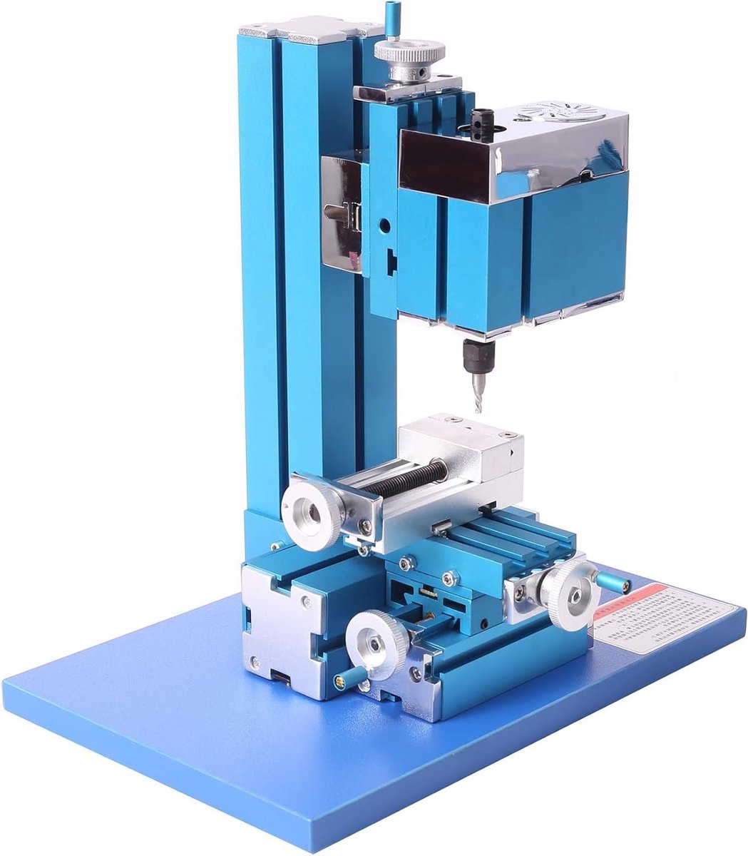 Mini Freesmachine - Metaalbewerkingstool - Hout Metaal - Compact Ontwerp - 36W - Metaal