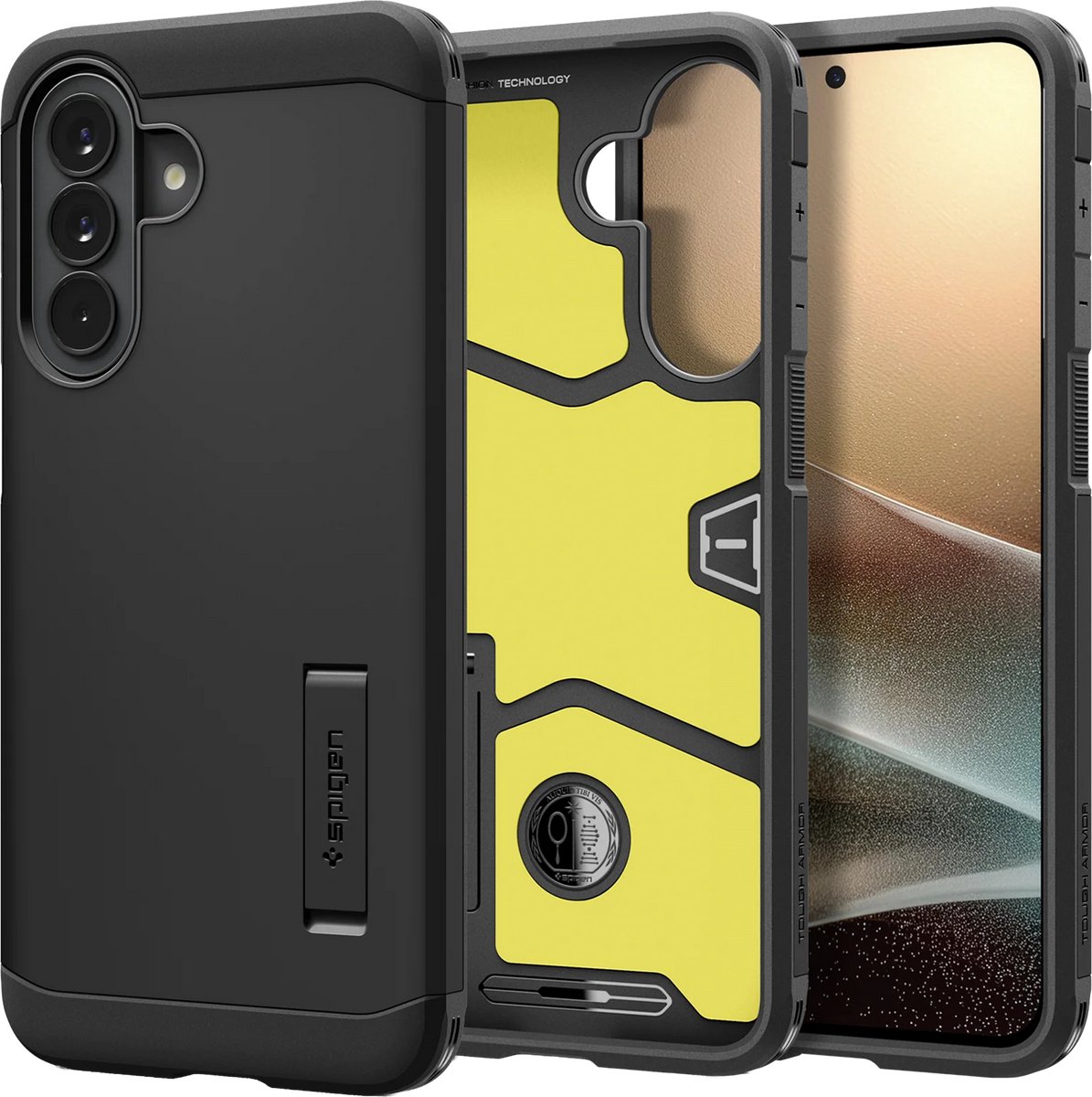 Spigen Tough Armor Backcover geschikt voor Samsung Galaxy A37 (5G) - Zwart