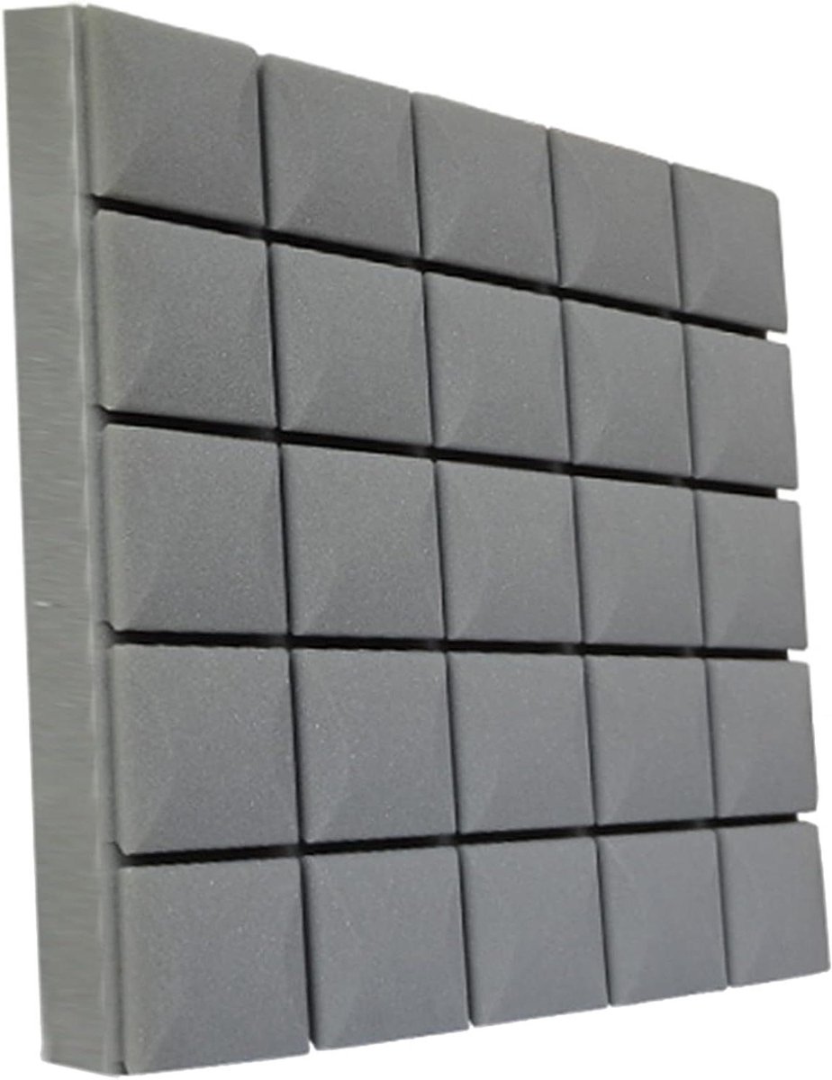 Geluidsisolatie Katoen - Muur Absorptie - Rust Creëren - Hoge Dichtheid - 10 Stuks - Grijs