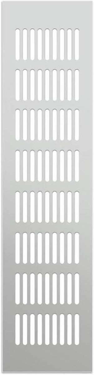 Ventilatieroosters Aluminium - Ademend Gaas - Kasten Ventileren - Corrosiebestendig - 100x150mm - Zilverkleurig