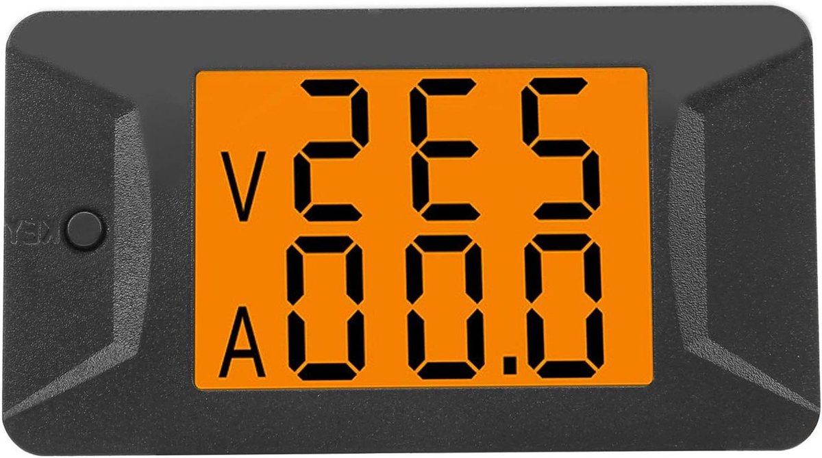 Digitale Spanningsmeter - Stroommeter - Elektrisch Onderhoud - HTN LCD Scherm - AC 100A - Zwart