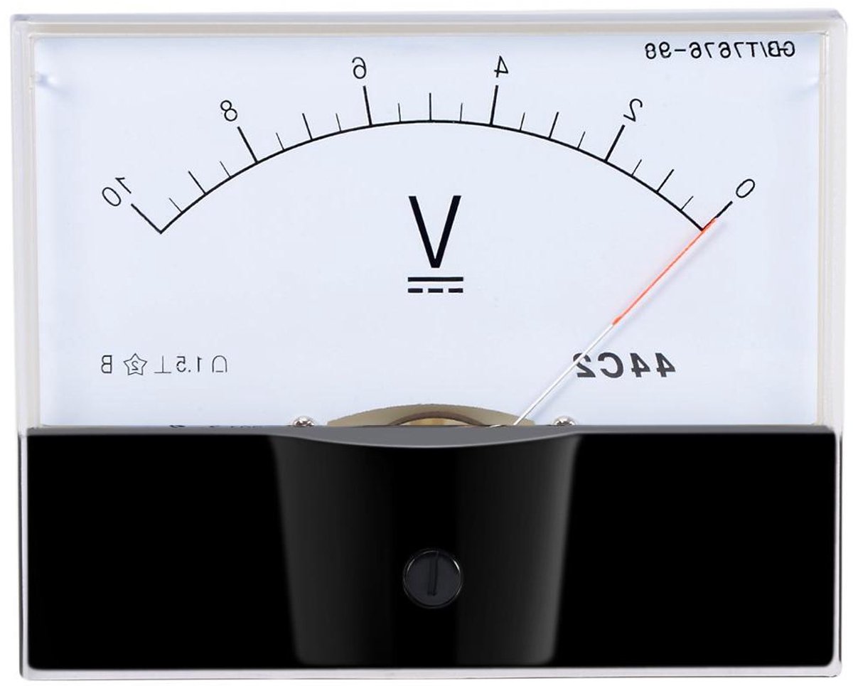Spanningsmeter - Voltmeter paneel - Elektrische metingen - 15% foutmarge - DC 0-10V - Zwart