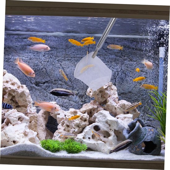 Aquarium Net - Schepnet Vis - Vissen Vangen - Uitschuifbaar Handvat - 47cm - Zilver van Merkloos — afbeelding 4