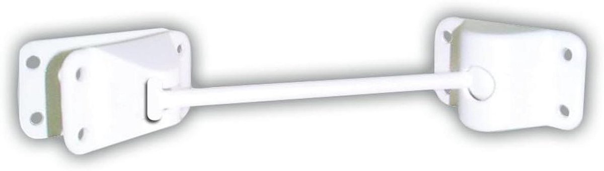 Deurhouder - Deurstopper - Houdt deuren open - Verstelbaar kogeluiteinde - 10 inch - Polar Wit