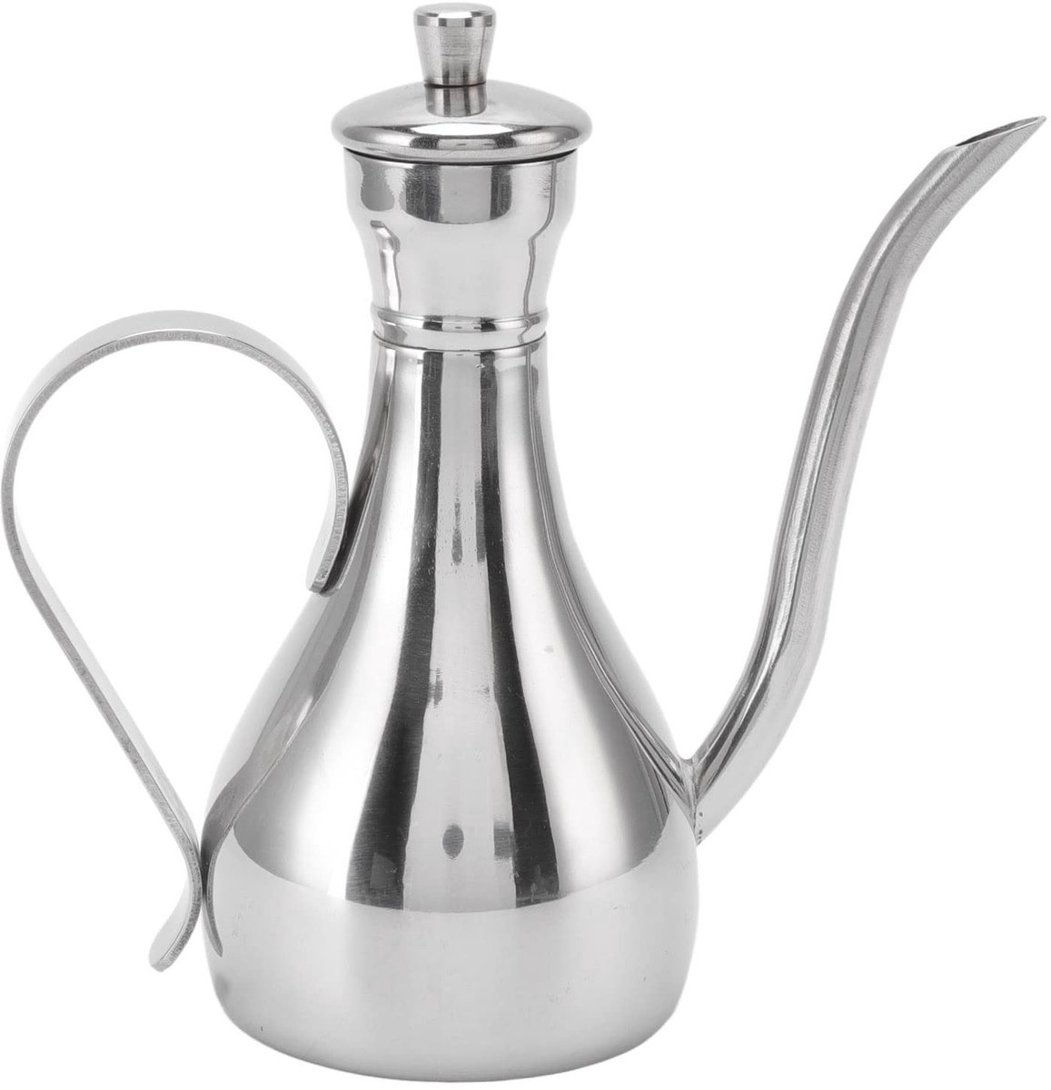 Tomotato Oliedispenser 350 ml - RVS met Druppelvrije Tuit voor Koken en Serveren