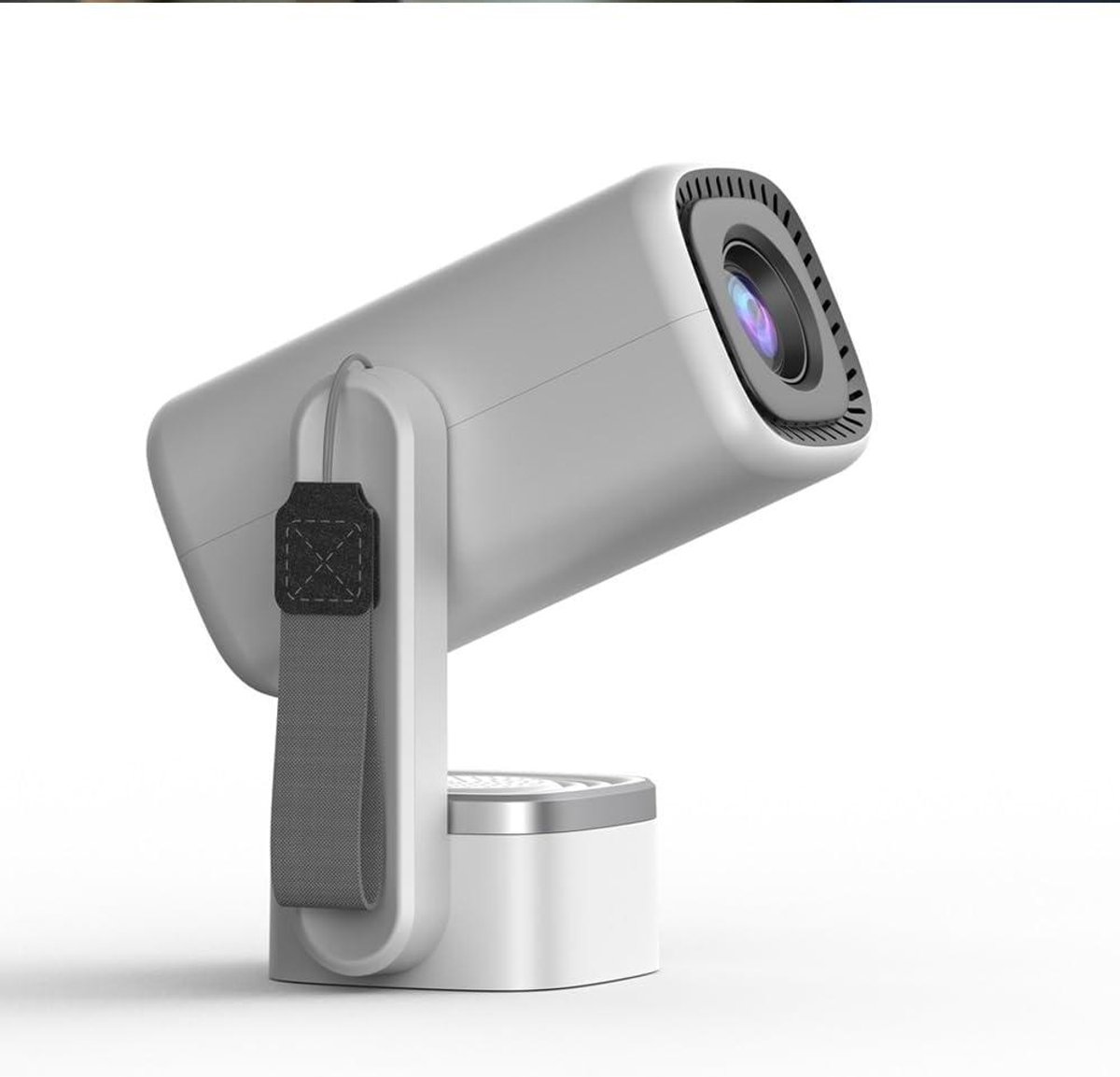 Draagbare Mini Projector - Wifi Beamer - Thuisbioscoop Creëren - 180 Graden Draaibaar - 4K 1080P - Grijs
