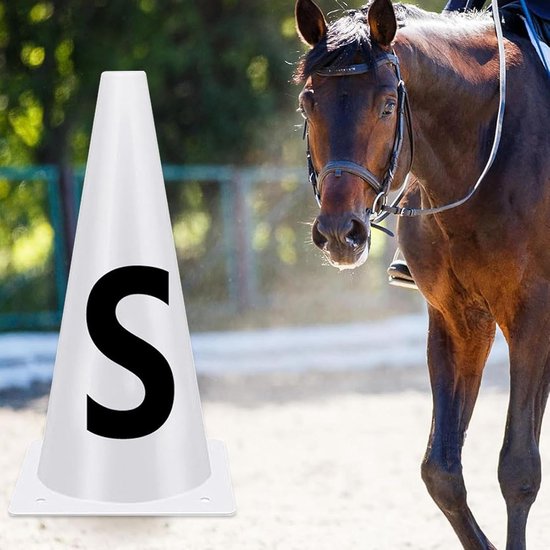 Trainingskegels Set - Paardensport Kegels - Dressuur Training - Met Letters - 32 cm Hoog - Meerdere Kleuren — afbeelding 5