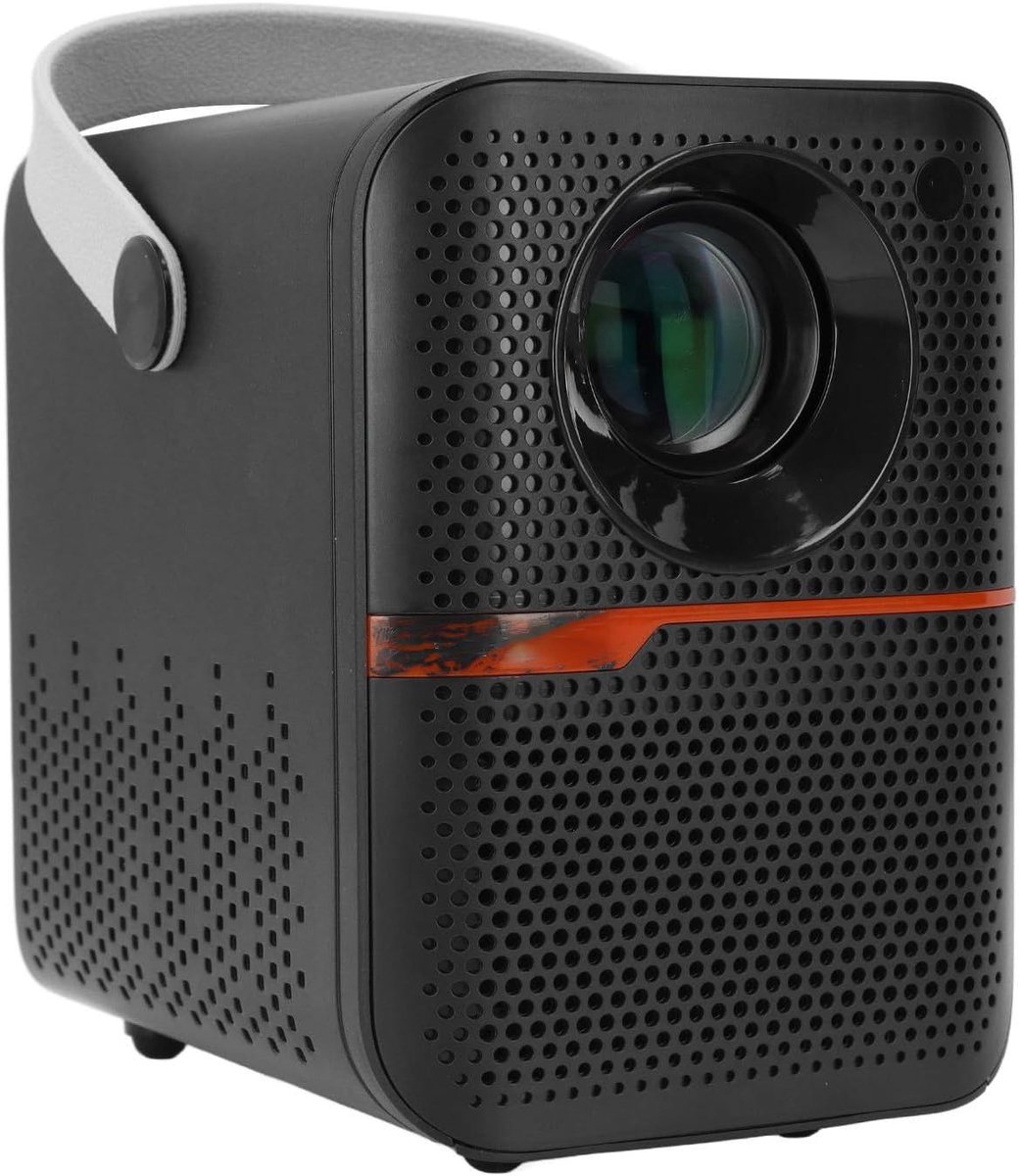 Draagbare WiFi Projector - Mini Beamer - Thuisbioscoop Creëren - Groot 200 Inch Scherm - 6K Resolutie - Zwart