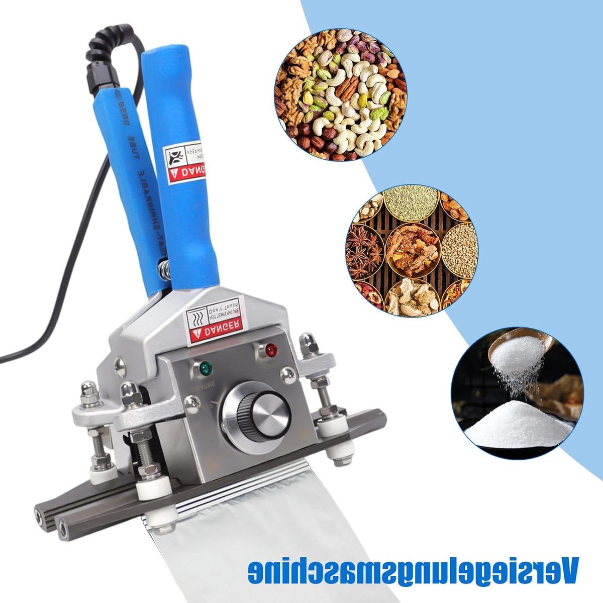 Draagbare Handsealmachine - Voedselzak Verzegelaar - Verpakken en Bewaren - Nauwkeurige Temperatuurregeling - 45 x 36 x 125 cm